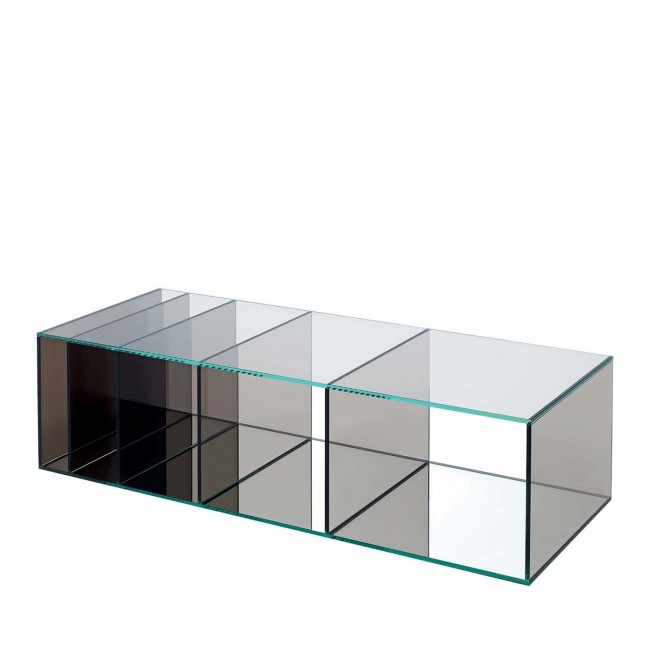Glas I탈IA 딥 Sea Gray 직사각형 로우 테이블 by Nendo 09443