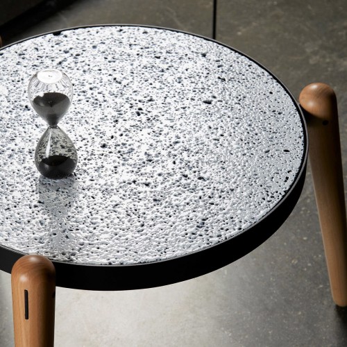 Kimano Tris Perciata Stone Round 커피 테이블 #1 by Luca Maci 09030