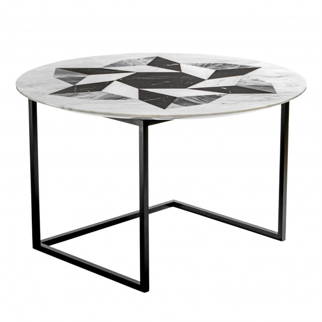 Travertini & Pietre Esopo 커피 테이블 with Geometric Wheel by Antonio Saporito 08849