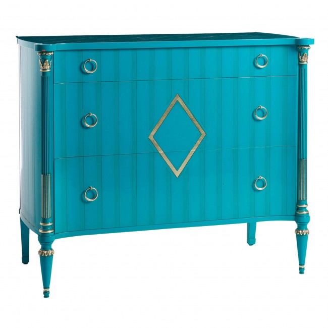 Salda Chest of drawers 블루 Neoclassical style 07381