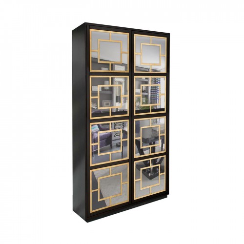 Isabella Costantini Zoe Armoire with 거울 and Plinth Base 07062