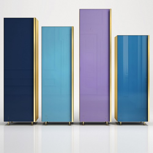Filippo Carandini 컬럼 01 Set of 4 블루 Cupboards 06968