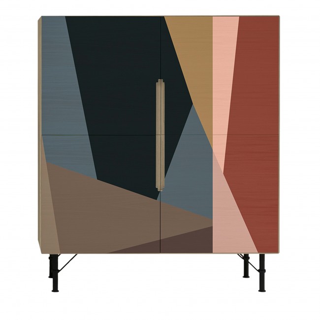 Icons Design Milano Color Field 4-Doors POLY크롬 Cupboard #1 06816