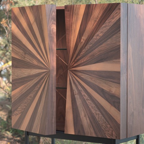 Medulum Veneered Wood Cabinet 06792