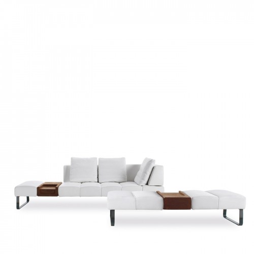 리바 1920 Patmos Asymmetrical 화이트 Sofa by Terry Dwan 05669