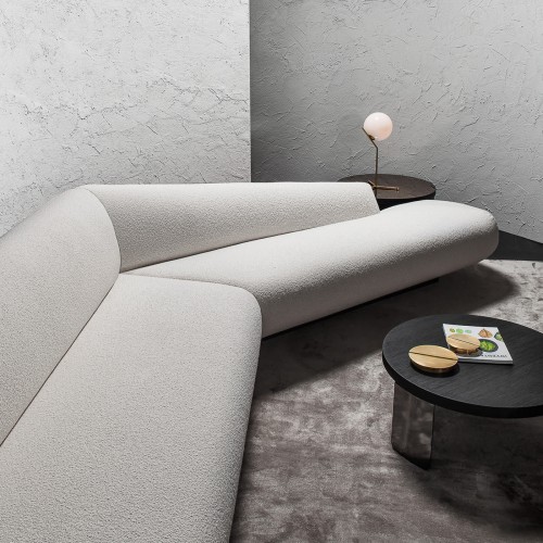 Vibieffe Bolid 370 Angular 화이트 Sofa by Gianluigi Landoni 05660