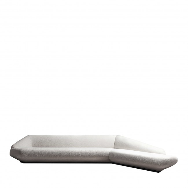 Vibieffe Bolid 370 Angular 화이트 Sofa by Gianluigi Landoni 05660