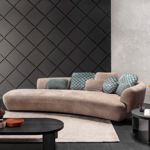 Vibieffe Confident 360 Open Gray Sofa by Gianluigi Landoni 05659