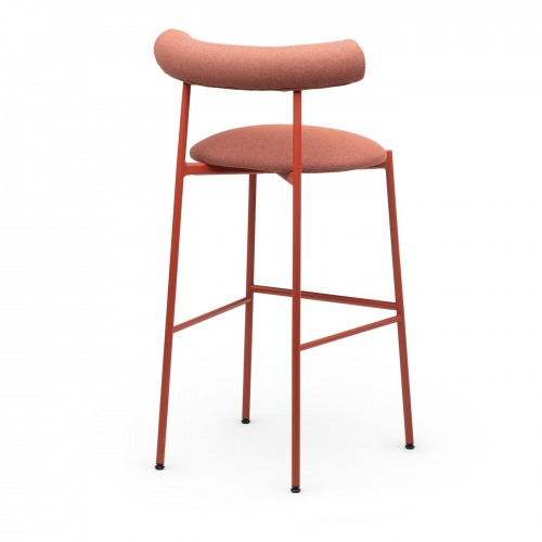 Chairs & 모어 Pampa SG-80 핑크 Brick-Red 스툴 by Studio Pastina 03743