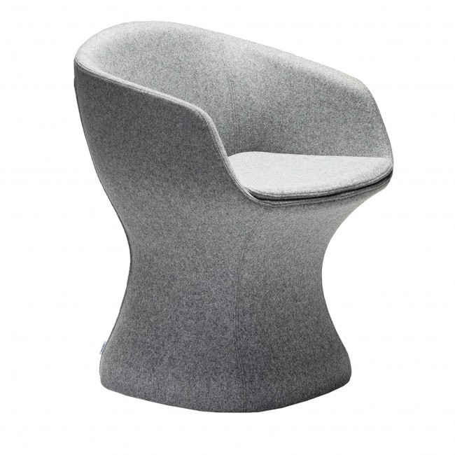 Chairs & 모어 So-Pretty Gray 암체어 팔걸이 의자 by Dario Delpin 03376