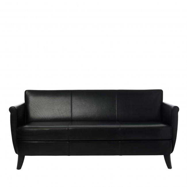 발레리 이탈리아 Undersized 블랙 래더 Sofa by Maison Margiela 02594