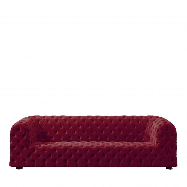 Loopo Tufted 직사각형 Red Sofa 02565