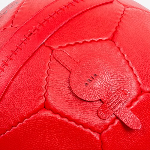 Bottega Conticelli 라지 Soccer Ball 푸프 Red 02125