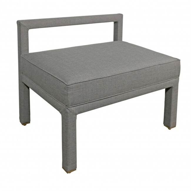 S&L Interni Gray Upholstered Vanity 체어 의자 01838