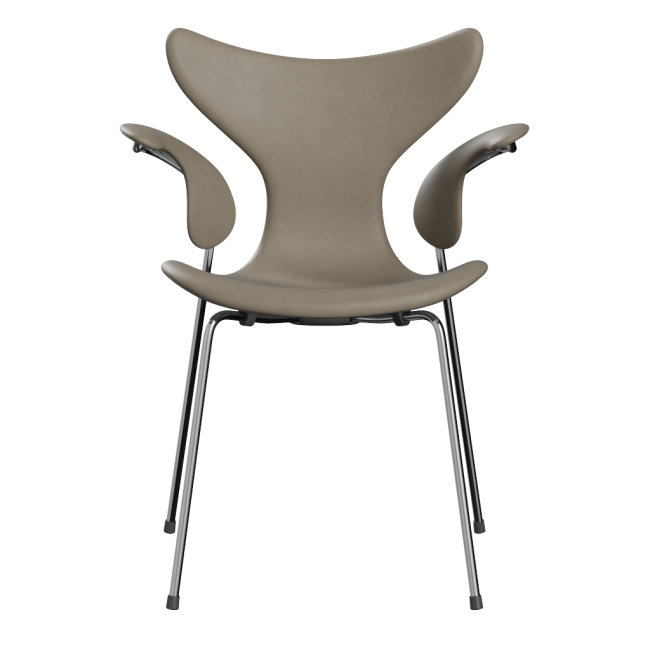 프리츠한센 릴리 암체어 upholstered 크롬베이스 SH46cm - 에센셜 라이트그레이 01187