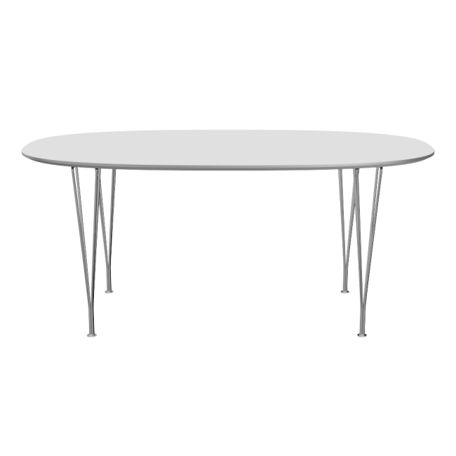프리츠한센 수퍼엘립스 테이블 (B616 100x170) - 크롬베이스 / 화이트 라미네이트 00985