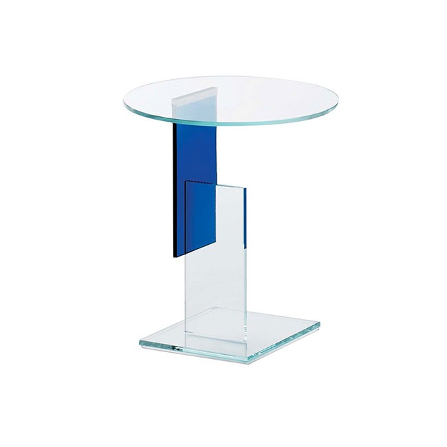글라스 이탈리아 돈 게릿 테이블 (48 x H54) - 블루 00732