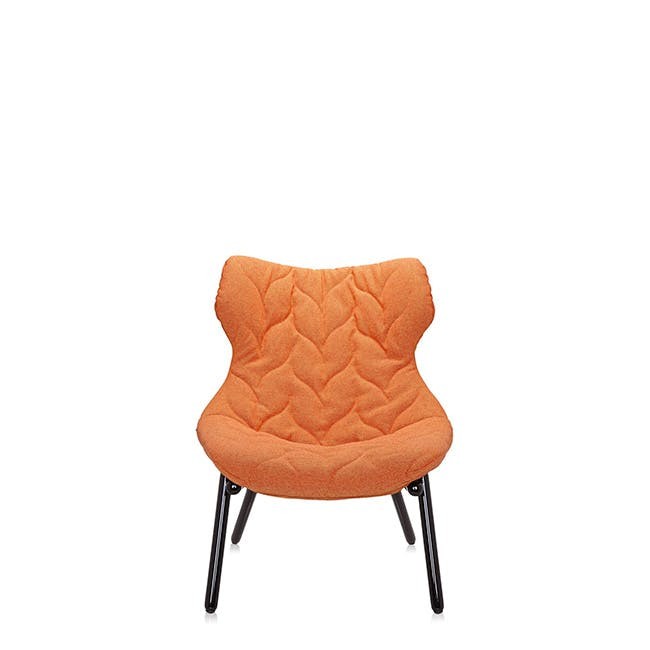 카르텔 폴리지 암체어 팔걸이 의자 (블랙) - 오렌지 Trevira 11194
