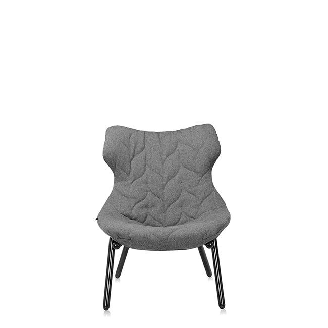 카르텔 폴리지 암체어 팔걸이 의자 (블랙) - Grey Trevira 11193