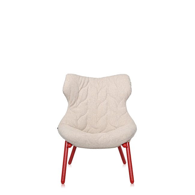 카르텔 폴리지 암체어 팔걸이 의자 (Red) - Trevira Beige 11191
