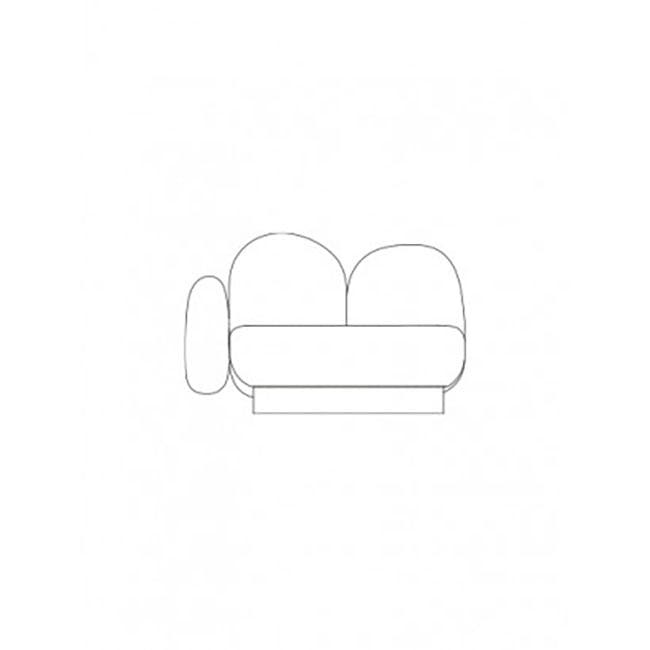 발레리 오브젝트 1-seat-sofa with 1 armrest left - gijon grey 05644