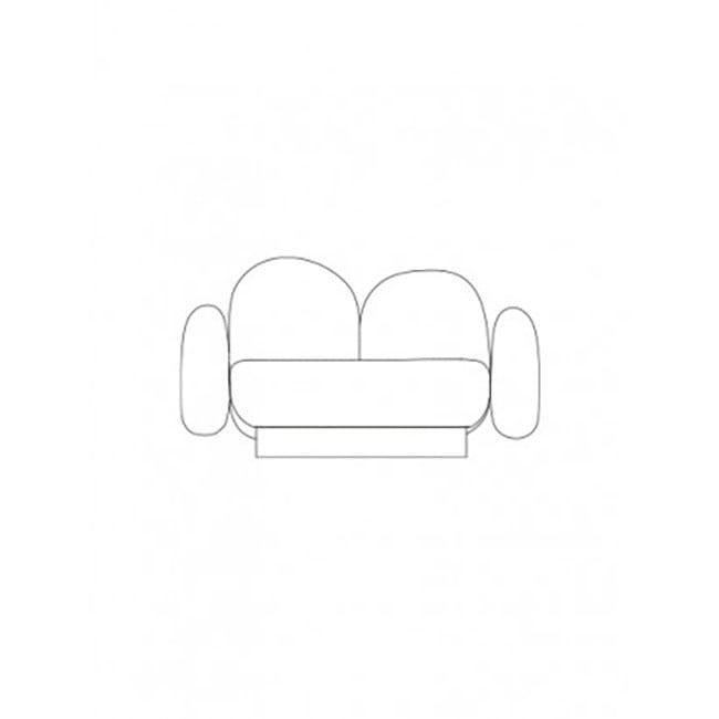 발레리 오브젝트 1-seat-sofa with 2 암레스트 - gijon grey 05643
