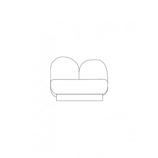 발레리 오브젝트 1-seat-sofa without armrest - sevo rust 05631