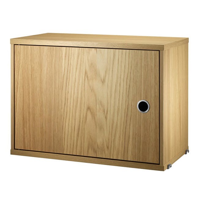스트링 cabinet with swing door 58 x 30 cm oak 04171