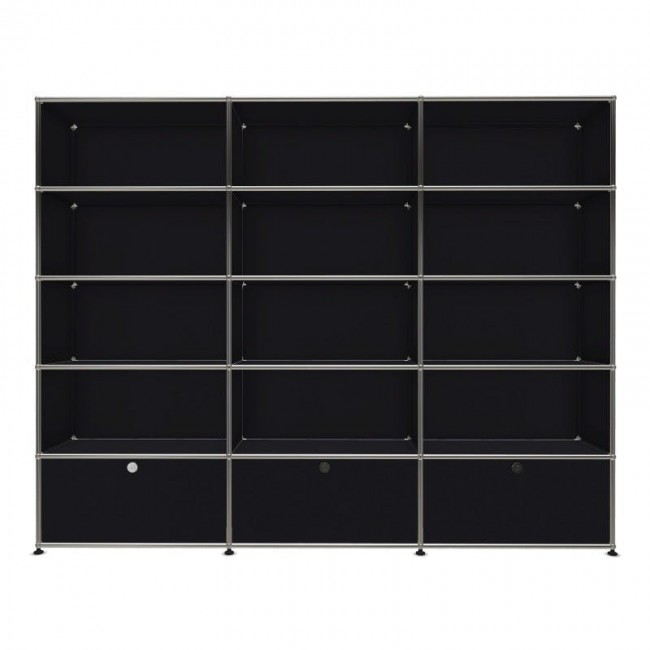 유에스엠 할러 3x5 모듈 시스템 (3-bottom-door W227 x H179) - 그래파이트 블랙 03501