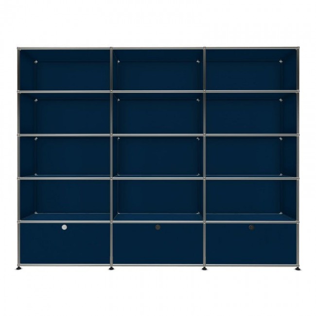 유에스엠 할러 3x5 모듈 시스템 (3-bottom-door W227 x H179) - 스틸 블루 03496
