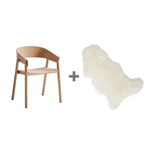 무토 Promotion Set 커버 암체어 팔걸이 의자 + Fur 17101