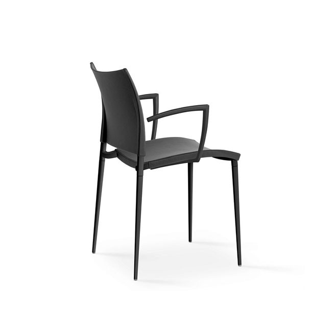 DESALTO SAND - 스태커블 polypropylene 체어 의자 위드 암레스트 16721