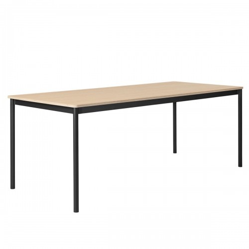 무토 베이스 테이블 (190x85cm) - 오크 & 블랙 14909