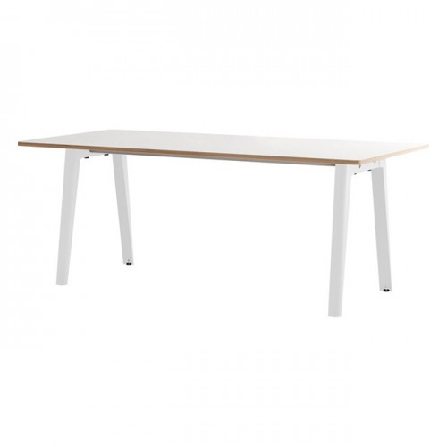 팁토 New Modern 테이블 190 x 95 cm 화이트 라미네이트 - cloudy 14862