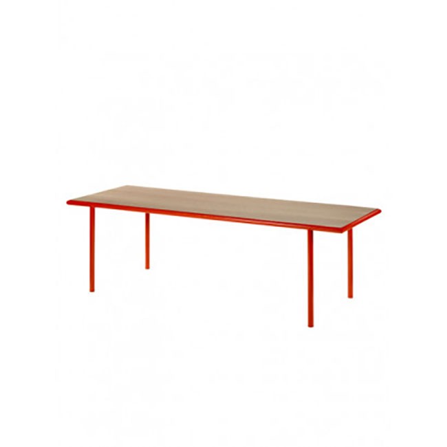 발레리 오브젝트 WOODEN 테이블 직사각형 - RED & CHERRY 14816