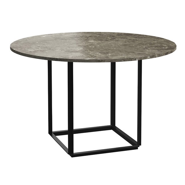 뉴 웍스 플로렌스 다이닝 테이블 120 cm 블랙 - grey marble 14810