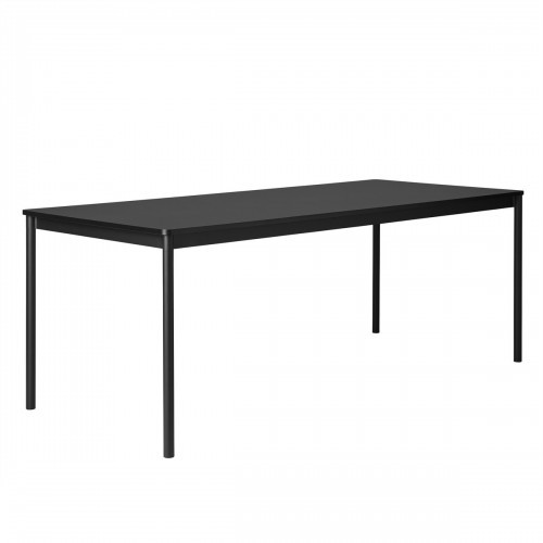 무토 베이스 테이블 (190x85cm) - 블랙 라미네이트 & 14616