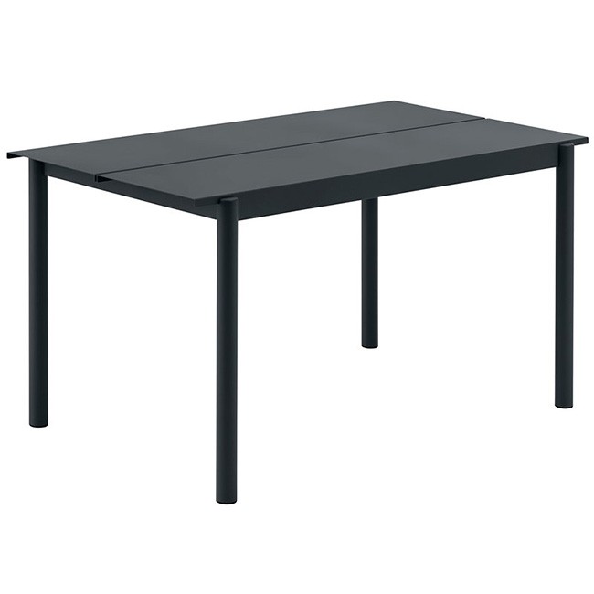 무토 리니어 Steel 테이블 140 x 75 cm 블랙 14614