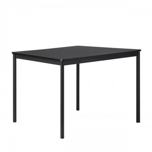 무토 베이스 테이블 (140x80cm) - 블랙 라미네이트 & 14566
